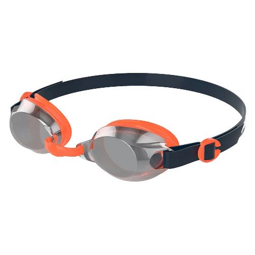 Очки для плавания детские SPEEDO Jet Mirror Jr, зеркальные линзы, Цвет очков/линз Оранжевый/Зеркальный Очки для плавания детские SPEEDO Jet Mirror Jr, зеркальные линзы, Цвет очков/линз Оранжевый/Зеркальный